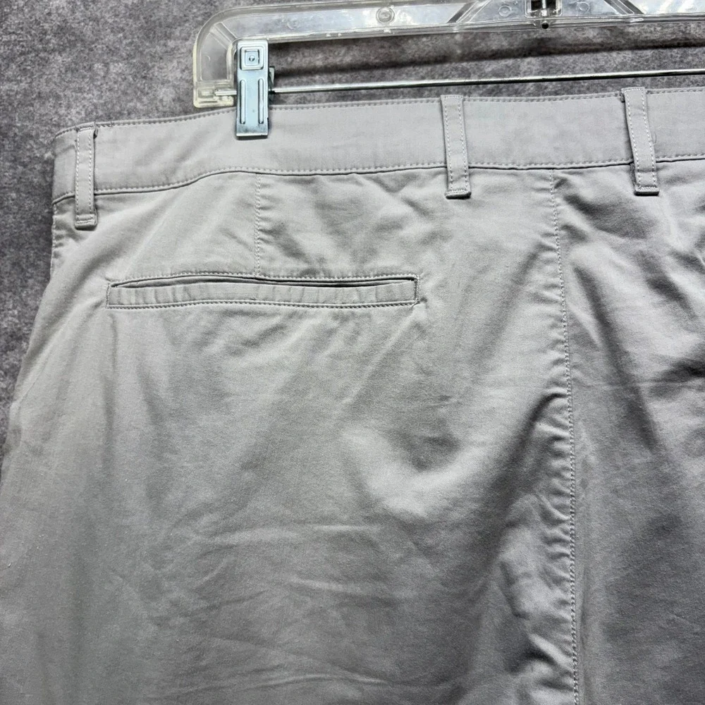 Faherty Mens Chino Shorts Size 38 Light Gray Organic Cotton Coolmax Stretch 9in